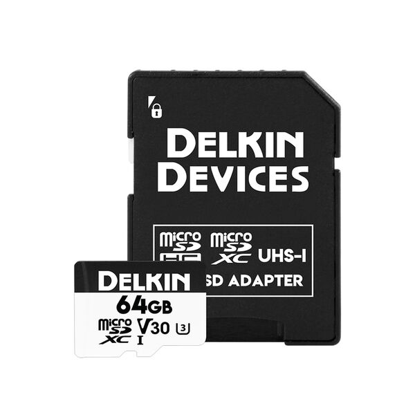 Delkin HYPERSPEED UHS-I (V30) microSD Memory Card  64 GB