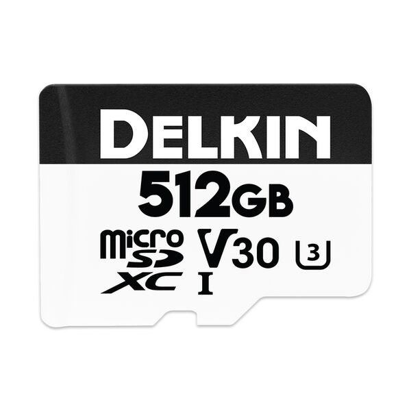 Delkin HYPERSPEED UHS-I (V30) microSD Memory Card  512 GB