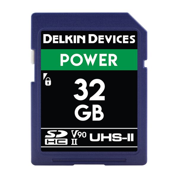 Delkin POWER UHS-II (V90) SD Memory Card  32  GB