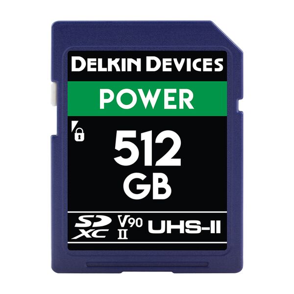 Delkin POWER UHS-II (V90) SD Memory Card  512 GB