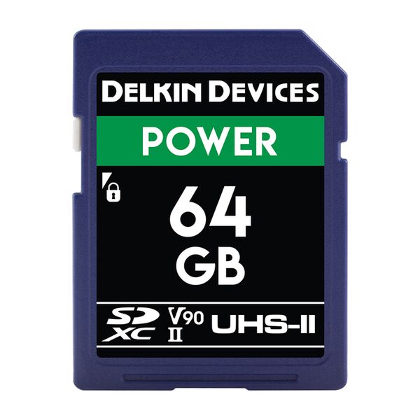 Delkin POWER UHS-II (V90) SD Memory Card  64 GB