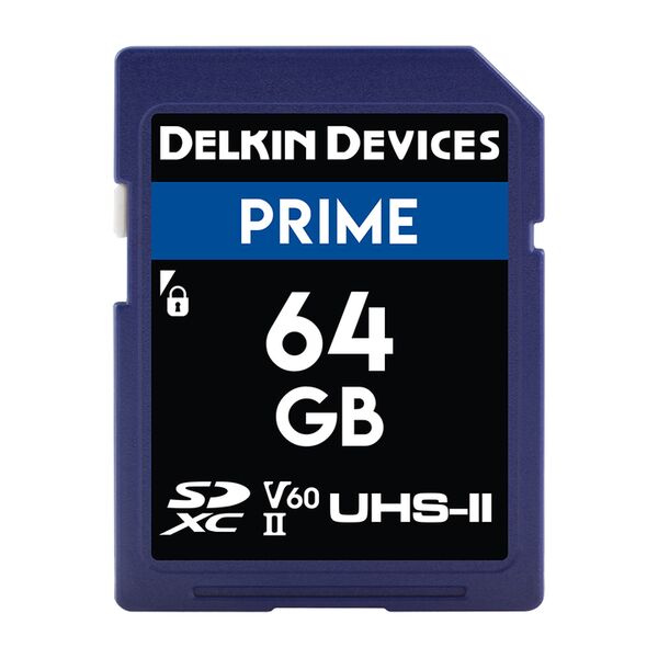 Delkin PRIME UHS-II (V60) SD Memory Card  64 GB