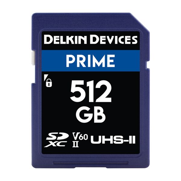Delkin PRIME UHS-II (V60) SD Memory Cards  512 GB