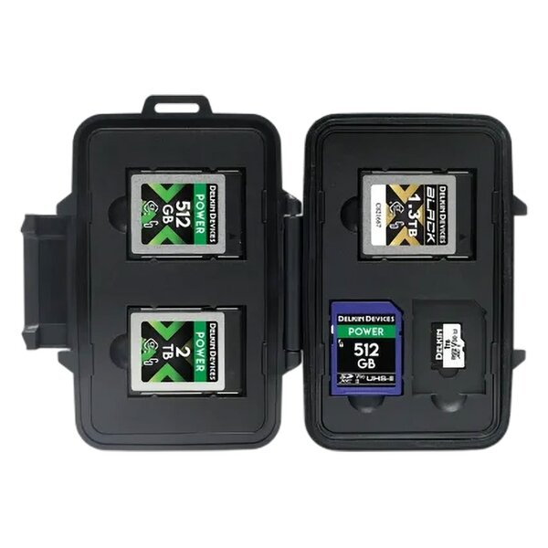 Delkin Speicherkarten-Tasche für 3x CFexpress Typ B und 2x SD-Karten 