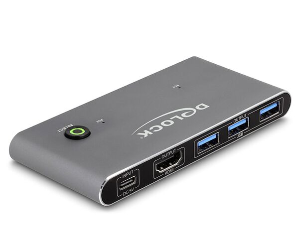 Delock HDMI KVM Switch 8K 60 Hz mit USB 5 Gbps 