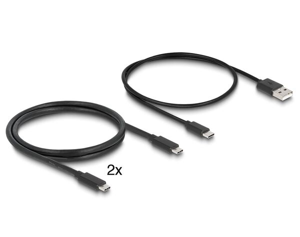 Delock USB-C KVM Switch zu HDMI und DisplayPort 8K MST mit USB 2.0 