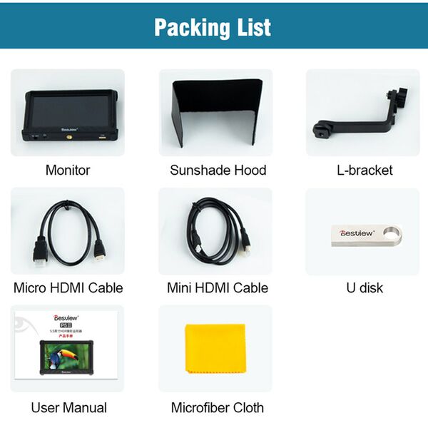 DESVIEW P5ii 5,5 Zoll on Camera Monitor 