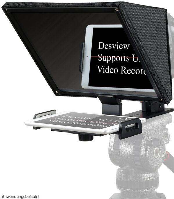 DESVIEW T12 Teleprompter (autocue) für Smartphone/Tablet 