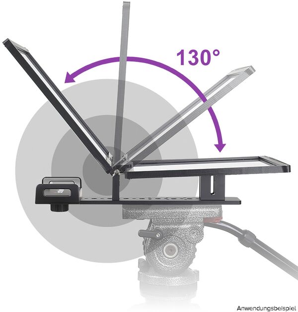 DESVIEW T12 Teleprompter (autocue) für Smartphone/Tablet 