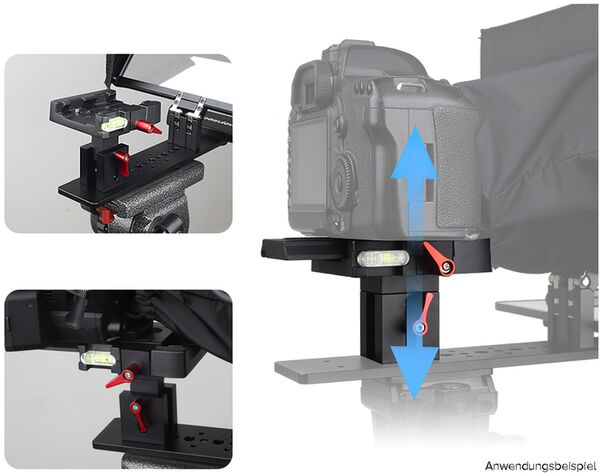 DESVIEW T12 Teleprompter (autocue) für Smartphone/Tablet 