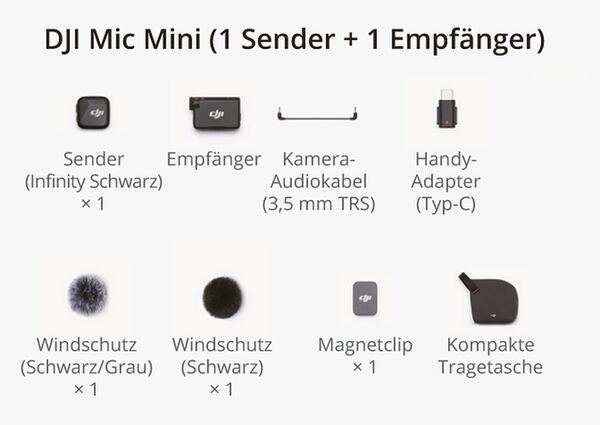 DJI Mic Mini  1TX + 1 RX