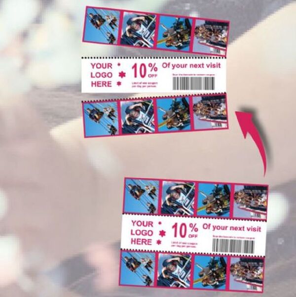 DNP Papier 2 Rollen je 200 St. 15x20 Perforiert auf 5x20 und 10x20 cm für DS620 