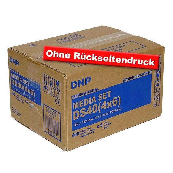DNP Papier DM4640  DS40 2 Rollen je 400 St. 10x15