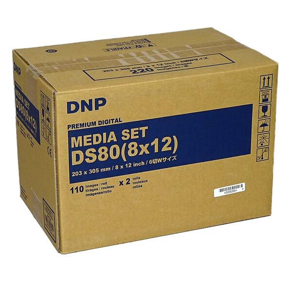 DNP Papier DM81280 2 Rollen je 110 St. 20x30 für DS80 