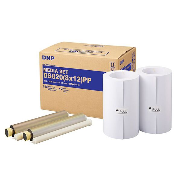 DNP Papier DM812820 Premium 2 Rollen je 110 St. 20x30 für DS820 