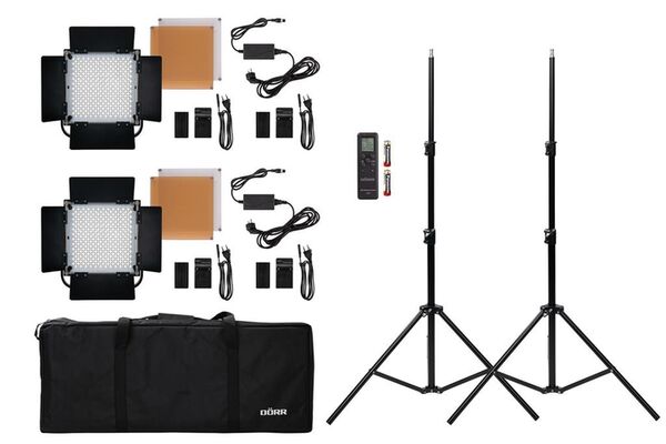 Dörr LED Dauerlicht DLP-1000 BI-Color 2er Set 