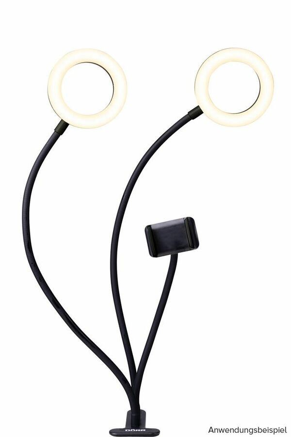 Dörr LED Selfie 2-er Ringlicht SLR-12 BI-COLOR 