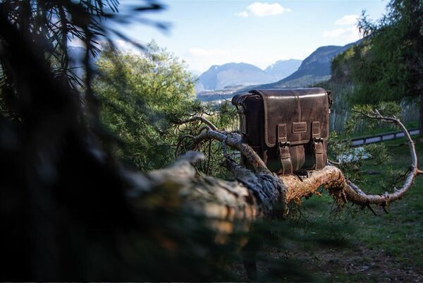 Dörr Leder Fototasche Kapstadt  vintage brown small