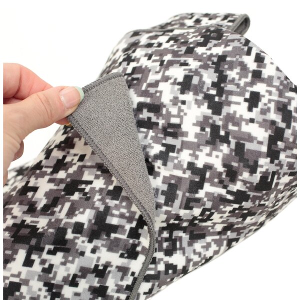 Easy Wrapper selbsthaftendes Einschlagtuch  L 47 x 47 cm Schwarz/Weiß Camouflage