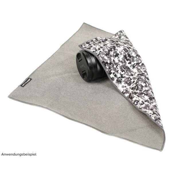 Easy Wrapper selbsthaftendes Einschlagtuch  M 35 x 35 cm Schwarz/Weiß Camouflage