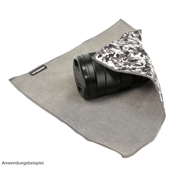 Easy Wrapper selbsthaftendes Einschlagtuch  S 28 x 28 cm Schwarz/Weiß Camouflage