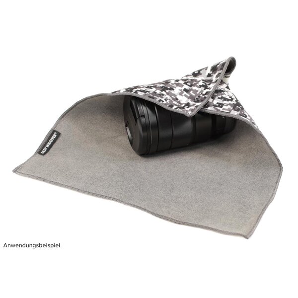 Easy Wrapper selbsthaftendes Einschlagtuch  S 28 x 28 cm Schwarz/Weiß Camouflage