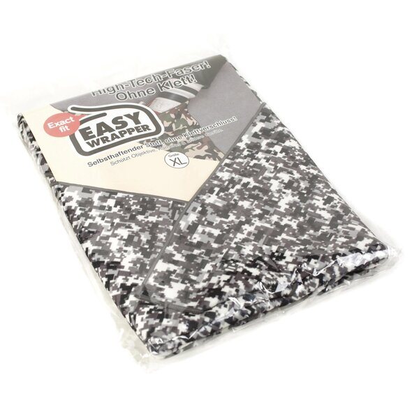 Easy Wrapper selbsthaftendes Einschlagtuch  XL 71 x 71 cm Schwarz/Weiß Camouflage