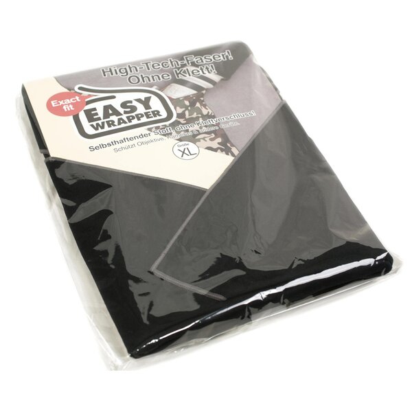 Easy Wrapper selbsthaftendes Einschlagtuch  XL 71 x 71 cm schwarz