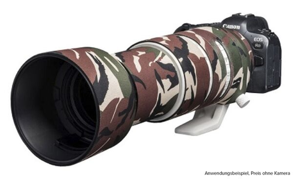 EasyCover Lens Oak Objektivschutz  Canon RF 100-500mm F4.5-71L IS USM Grün Camouflage