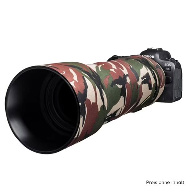 EasyCover Lens Oak Objektivschutz für Canon  RF 800mm F11 IS STM Grün Camouflage