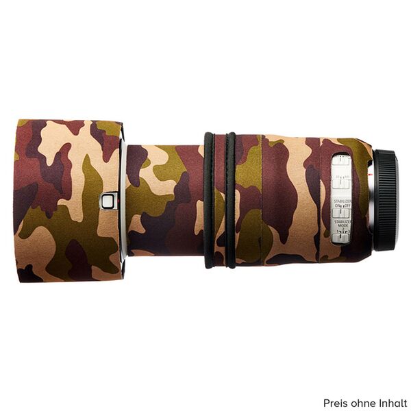 EasyCover Lens Oak Objektivschutz für Canon  RF 70-200mm F/4L IS USM  Braun Camouflage