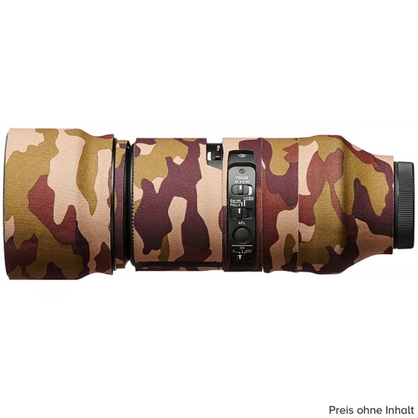 EasyCover Lens Oak Objektivschutz für Sigma  100-400mm F5-6.3 DG DN OS Brown Camouflage