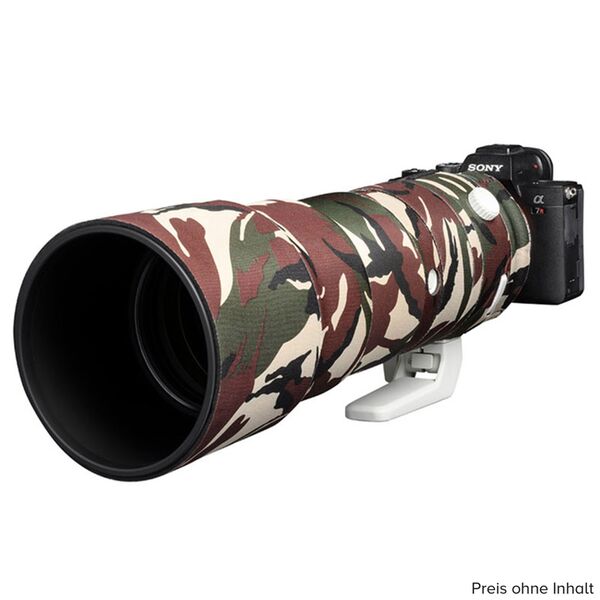 EasyCover Lens Oak Objektivschutz für Sony  FE 200-600 F5.6-6.3 G OSS  Grün Camouflage