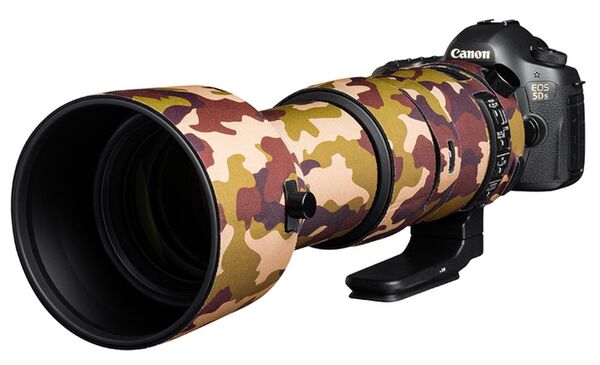 EasyCover Lens Oak Objektivschutz für Sigma 60-600mm F4.5-6.3 DG OS HSM Sport  braun-camouflage