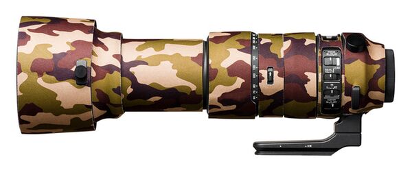 EasyCover Lens Oak Objektivschutz für Sigma 60-600mm F4.5-6.3 DG OS HSM Sport  braun-camouflage