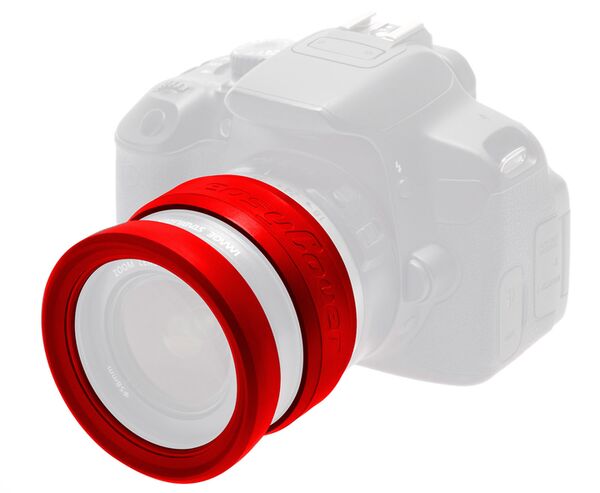 EasyCover Lens Rim Stoßschutz-Set für Objektive 2-teilig  58mm rot