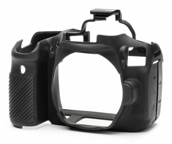 EasyCover Silikon-Schutzhülle für Canon 90D  schwarz