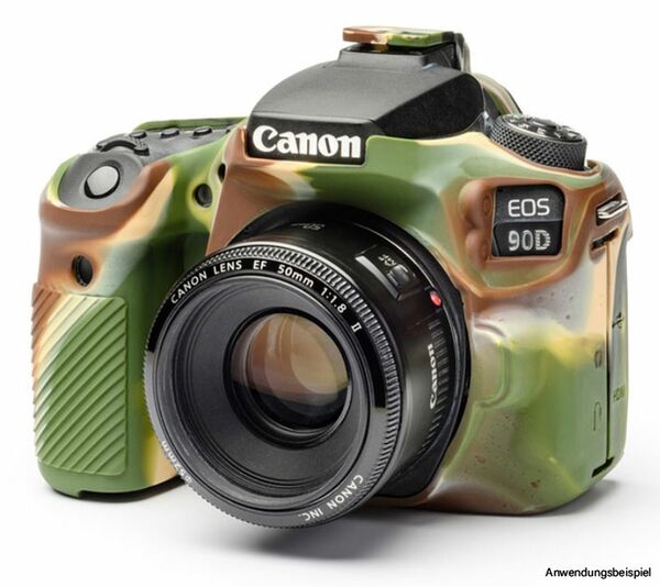 EasyCover Silikon-Schutzhülle für Canon 90D  camouflage