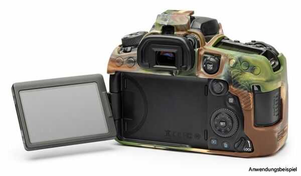 EasyCover Silikon-Schutzhülle für Canon 90D  camouflage
