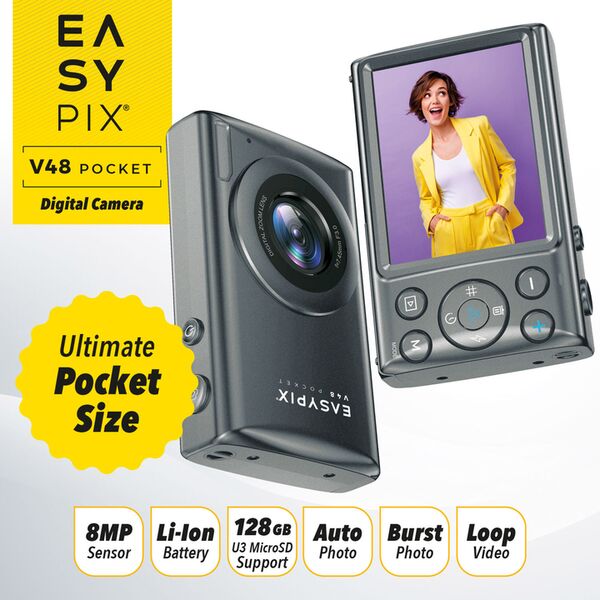 Easypix V48 Pocket  anthrazit