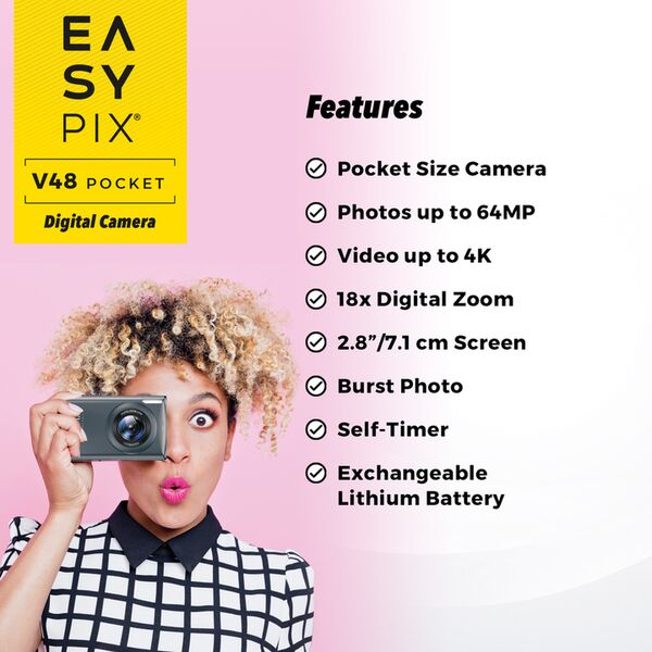 Easypix V48 Pocket  anthrazit