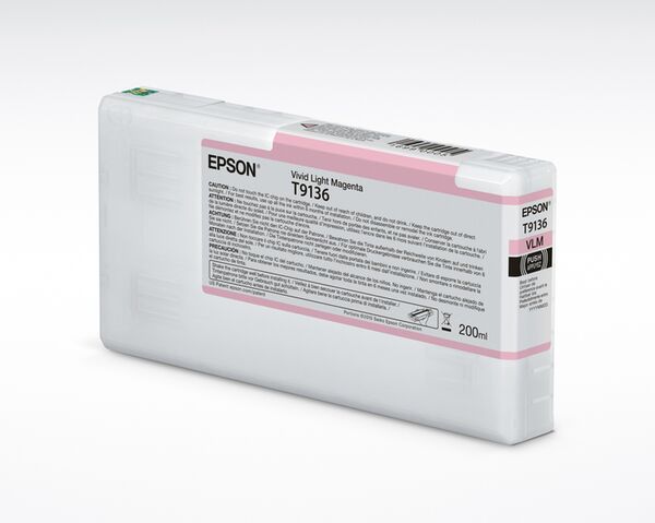 Epson 200 ml Tinte für SC-P5000  T9136 vivid light magenta 