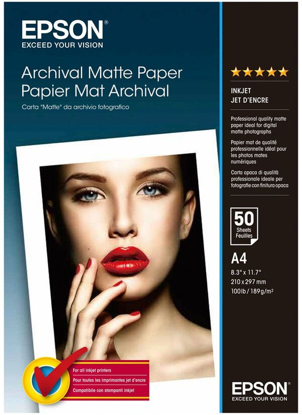 Epson Papier Matte Archival Paper  A4 50 Blatt
