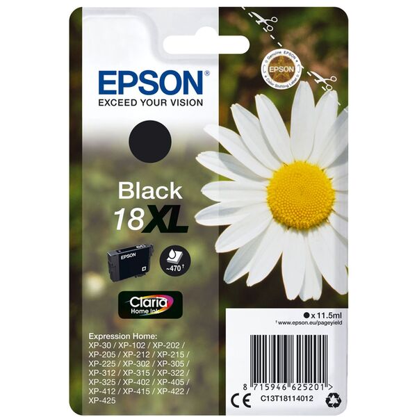 Epson Tintenpatrone XL schwarz Claria Home T 181 T 1811 