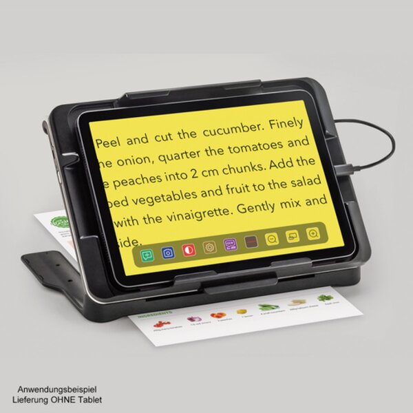 Eschenbach optaro XL+iPad 13 Auflage, elektr. Sehhilfe/mob.Bildschirmlesegerät 