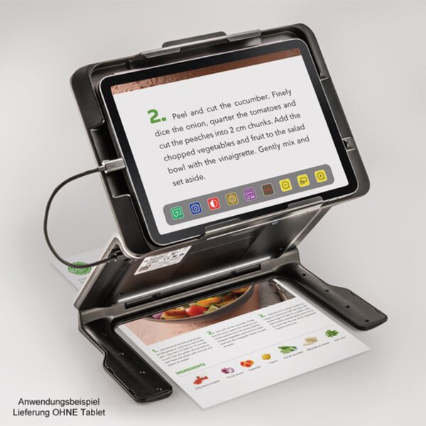 Eschenbach optaro XL+iPad 13 Auflage, elektr. Sehhilfe/mob.Bildschirmlesegerät 