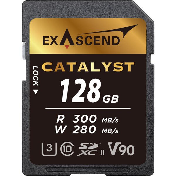 Exascend Catalyst SDXC UHS-II, C1 V90, 300/280 MB/s, Speicherkarte  128 GB