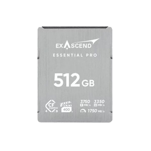 Exascend Essential Pro CFexpress Type-B 4.0, 3750 MB/s, Speicherkarte  512 GB