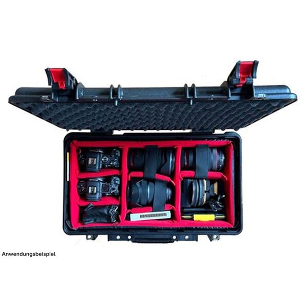 Explorer Cases 5218HL Koffer Schwarz mit Trennwand-Set 