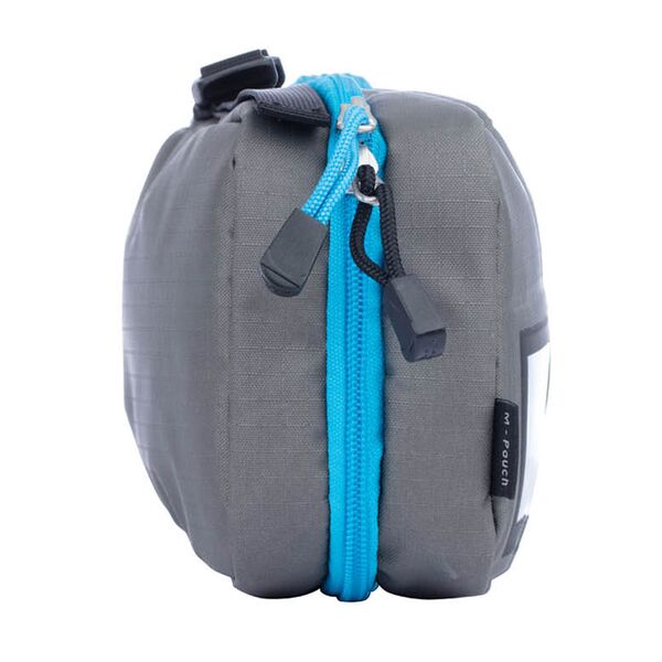 F-stop Accessory Pouch Gargoyle  M grau + Zipper blau